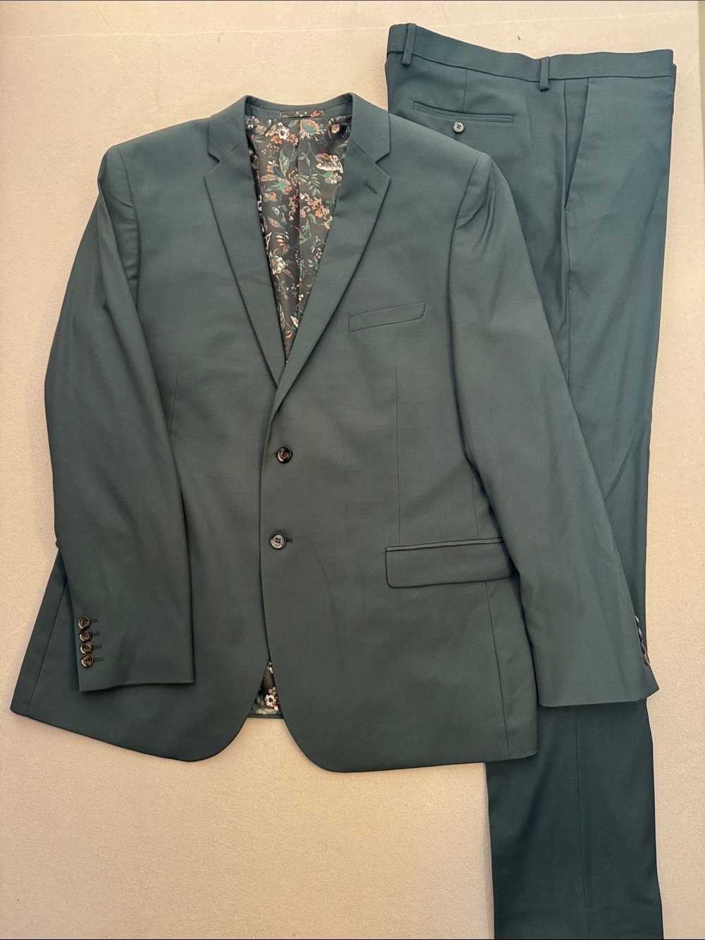 Grafton Co. Men's Dark Teal Two-Piece Suit From TV Series Wardrobe